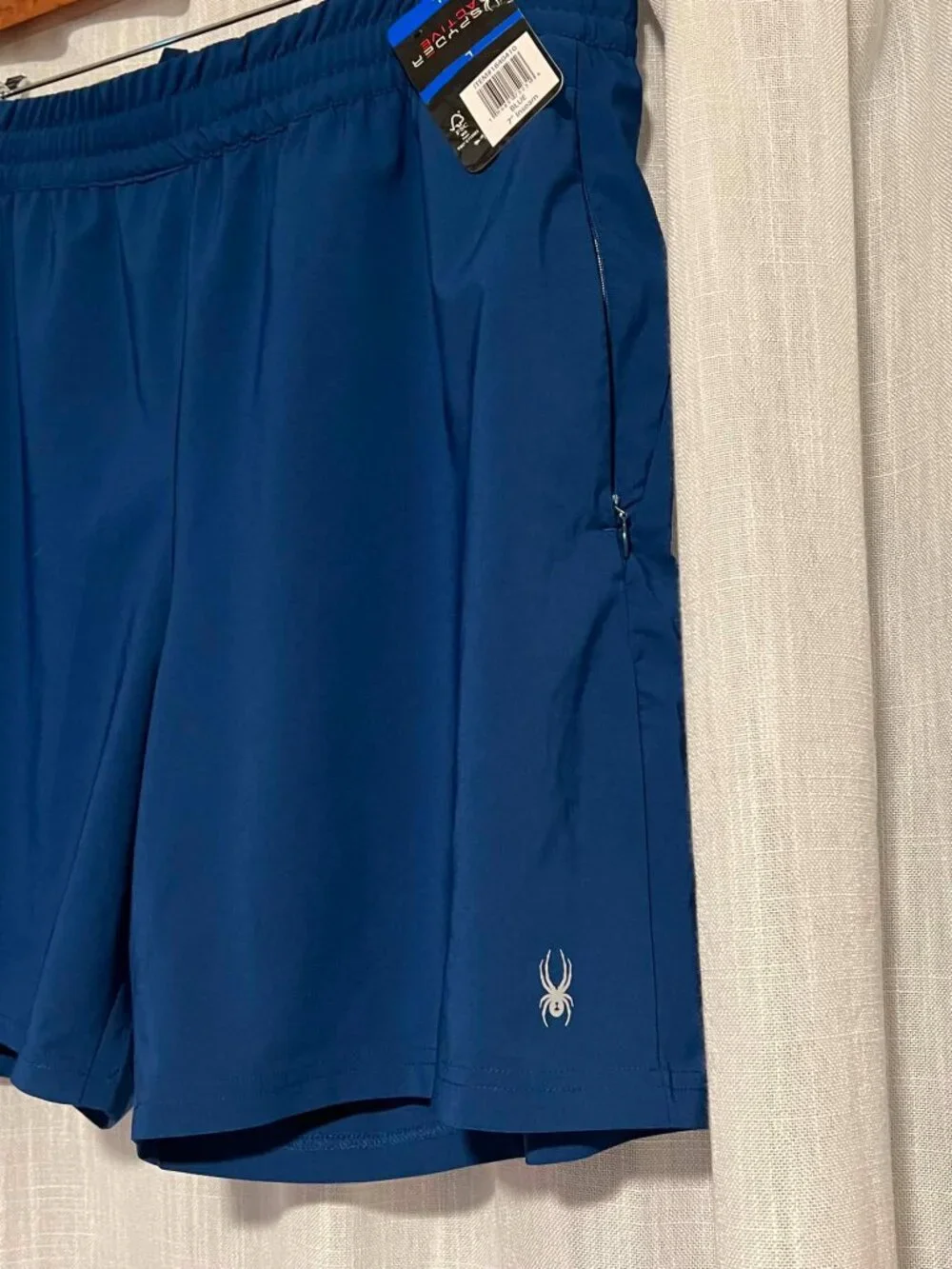 NWT Spyder Active Performance Shorts Blue Men's L
